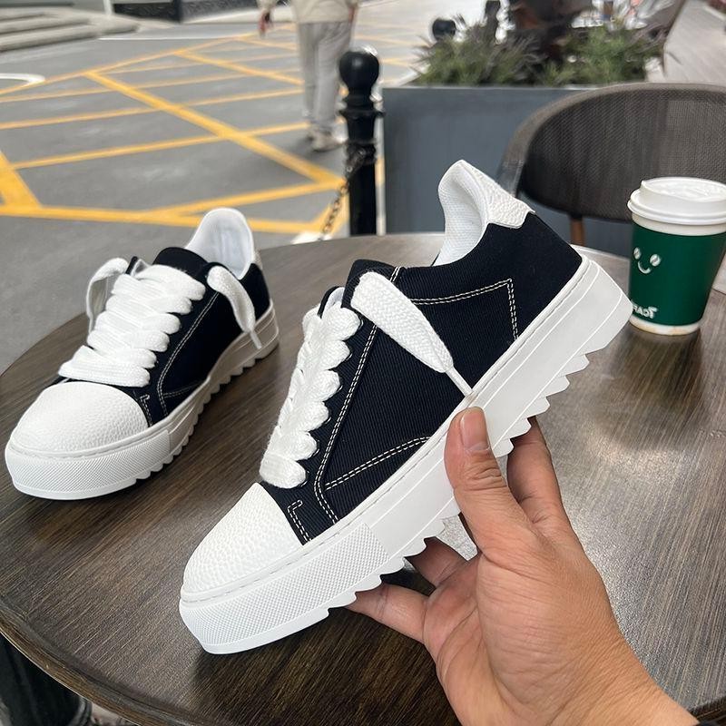 Men'S Shoes Increase Height - Low Top Fashion Trend Versatile Canvas