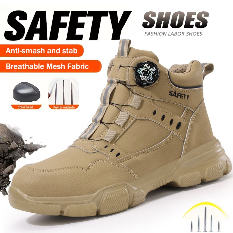 Work Boot Steel Toe - Indestructible Mining Boots Men Boots Steel
