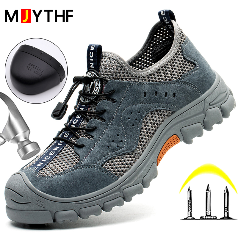 Work Boot Steel Toe - 2026 Summer Safety Shoes Men Anti-puncture