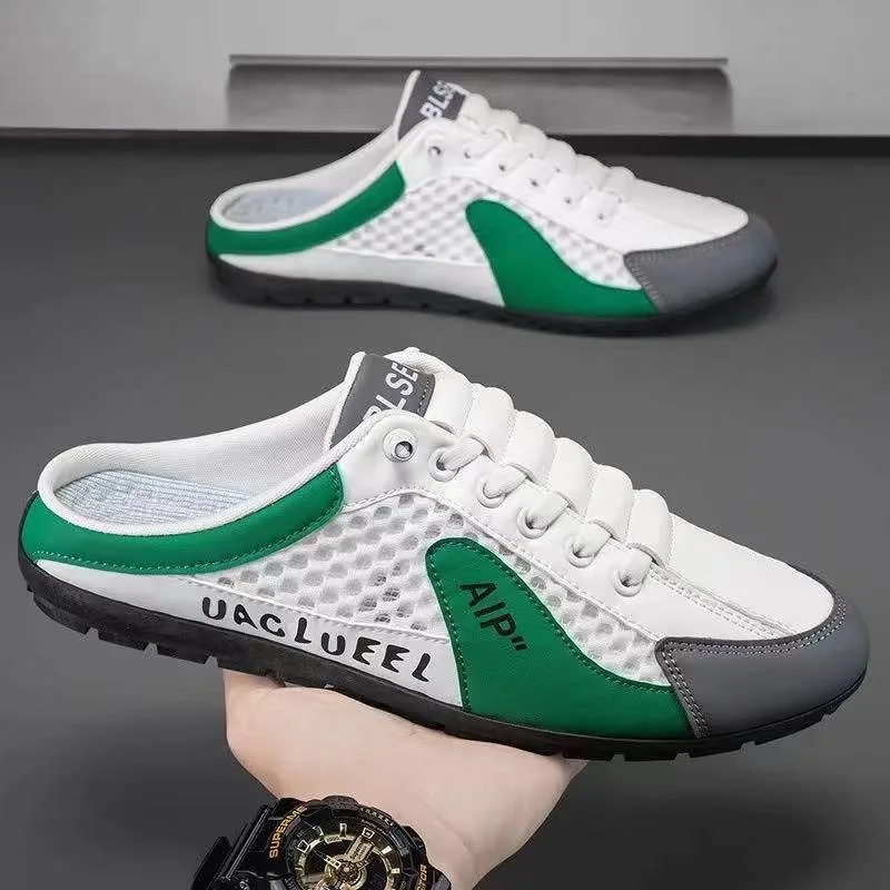 Men Shoes Marks - Men's Fashion Soft-soled Half Slippers Summer