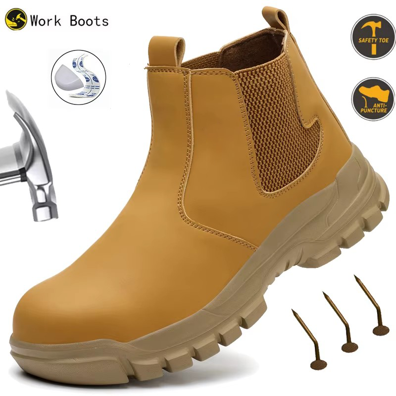 Work Boot Steel Toe - Waterproof Men's Safety Work Boots Steel