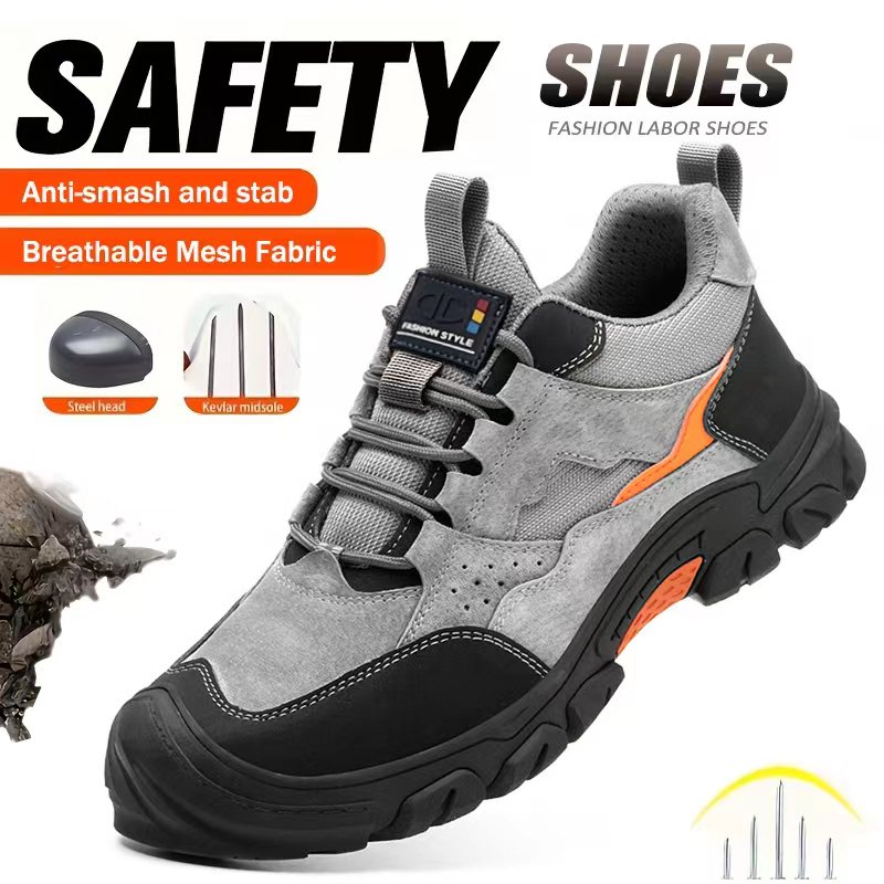 Work Boot Steel Toe - Anti-smash Puncture Proof Functional Shoes Safety