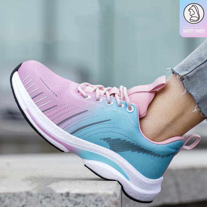 women fashion breathable steel - Work Boot Steel Toe ulasan dan harga