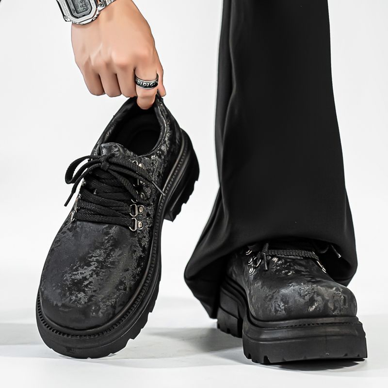 Winter Men Retro British Style - Men'S Shoes Increase Height ulasan dan harga