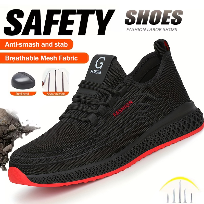 Anti-Smash Puncture-Proof Inde - Work Boot Steel Toe ulasan dan harga