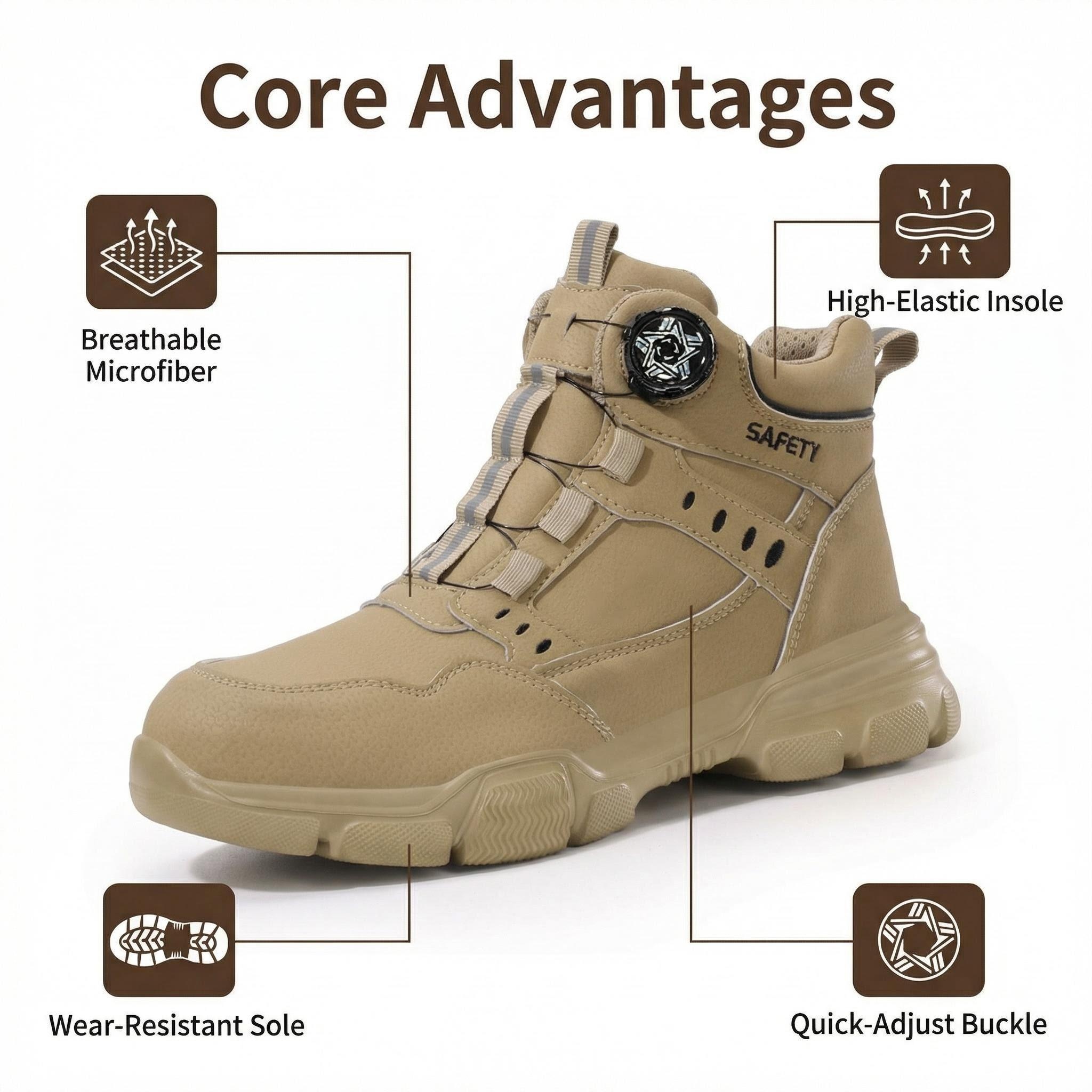 Indestructible Mining Boots Me - Work Boot Steel Toe ulasan dan harga