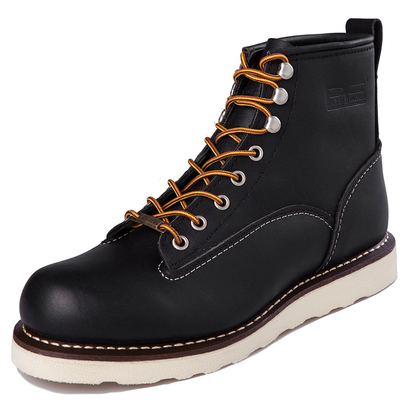 pf Men's Fashion Genuine Leath - Work Boot Steel Toe ulasan dan harga