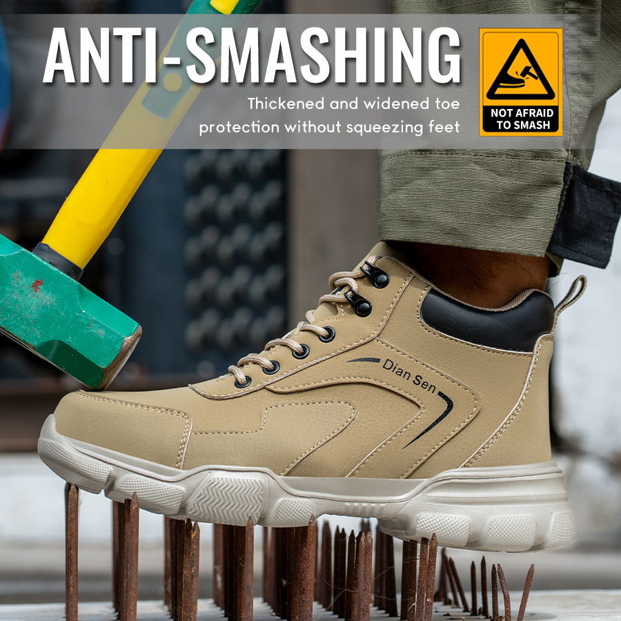 Mens Work Boots Steel Toe Shoe - Work Boot Steel Toe ulasan dan harga