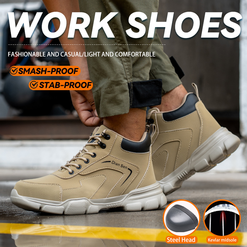 Mens Work Boots Steel Toe Shoe - Work Boot Steel Toe ulasan dan harga