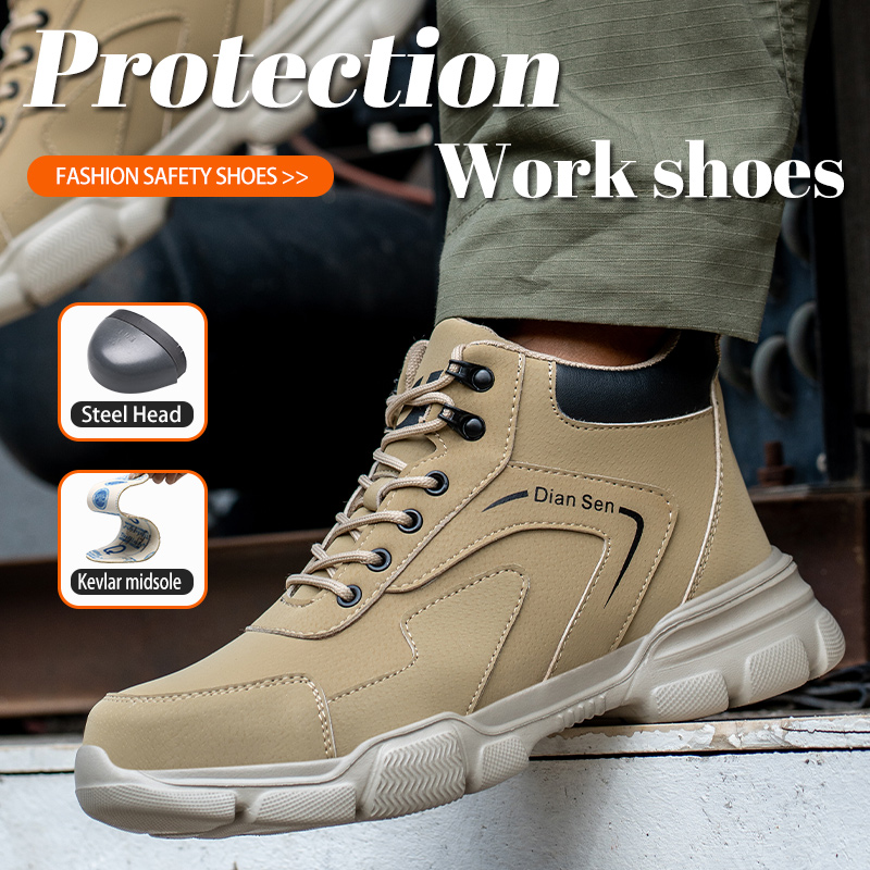 Mens Work Boots Steel Toe Shoe - Work Boot Steel Toe ulasan dan harga