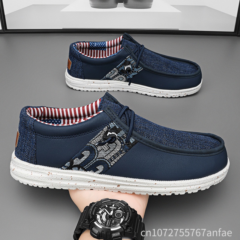 Hot Sale Blue/Black Men Loafer - Men'S Shoes For Sale ulasan dan harga