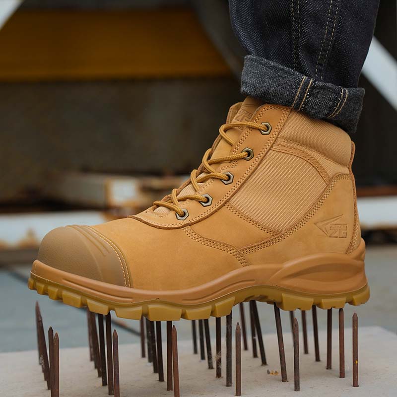 Genuine Leather Men's Boots Sa - Work Boot Steel Toe ulasan dan harga