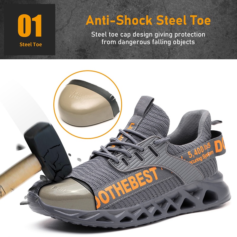 Steel Toe Safety Shoes for Men - Work Boot Steel Toe ulasan dan harga